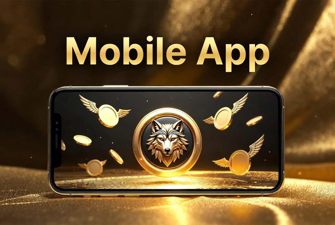 Wolf Winner app download screen for the Android APK